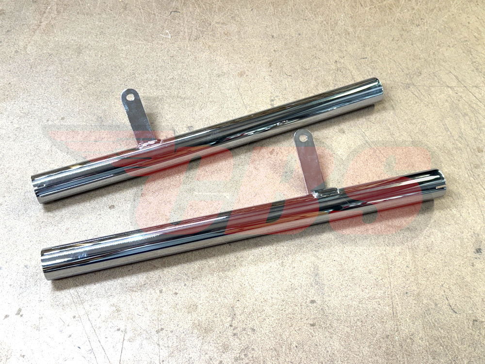 Triumph 500 / 650 “High-Level” Exhaust Pipes - T100C / TR6C - Choose Year / Model & Application
