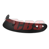 Mini Scoop Visor - Dull Black