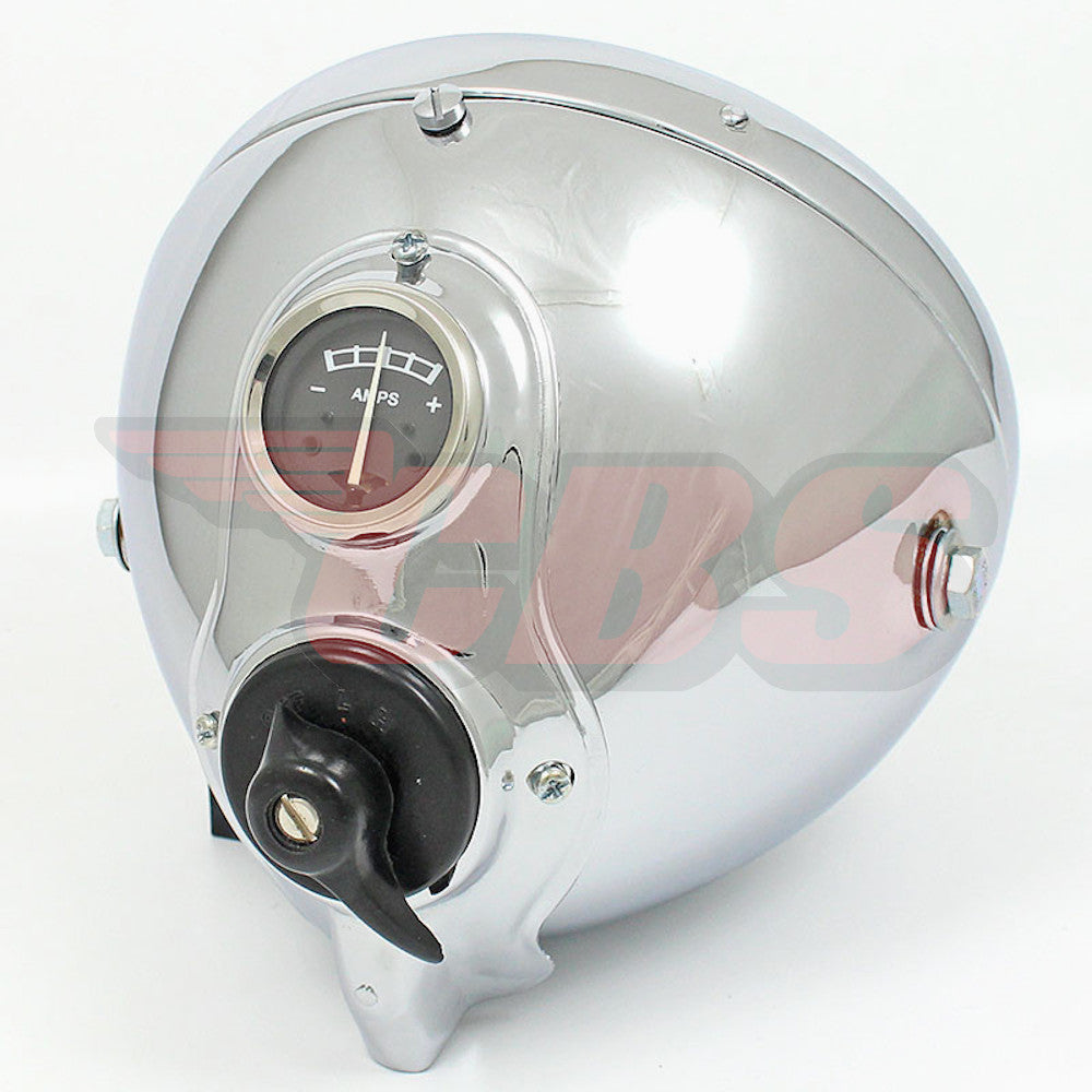 thumbnail image 2 of 7 Inch Lucas Style Halogen Headlight – For BSA Triumph Norton Ariel Vintage Motorcycles 2 of 6