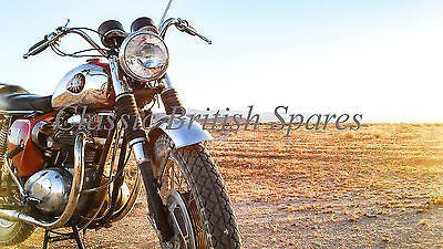 BSA "Western" US-Style 7/8" Chrome Handlebar (1) - 42-4968 - A50 / A65 / A7 / A10 / A75