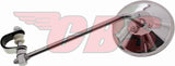 4" Chrome Long Motorcycle Mirror By EMGO 20-06808