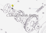 BSA / Triumph Clutch Spider Cush Rubbers (8) - 57-2723 - B40 / B25 / B44 / TR25W