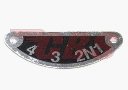 Triumph 350 / 500 Gear Change Indicator Plate 57-1417 - Alloy