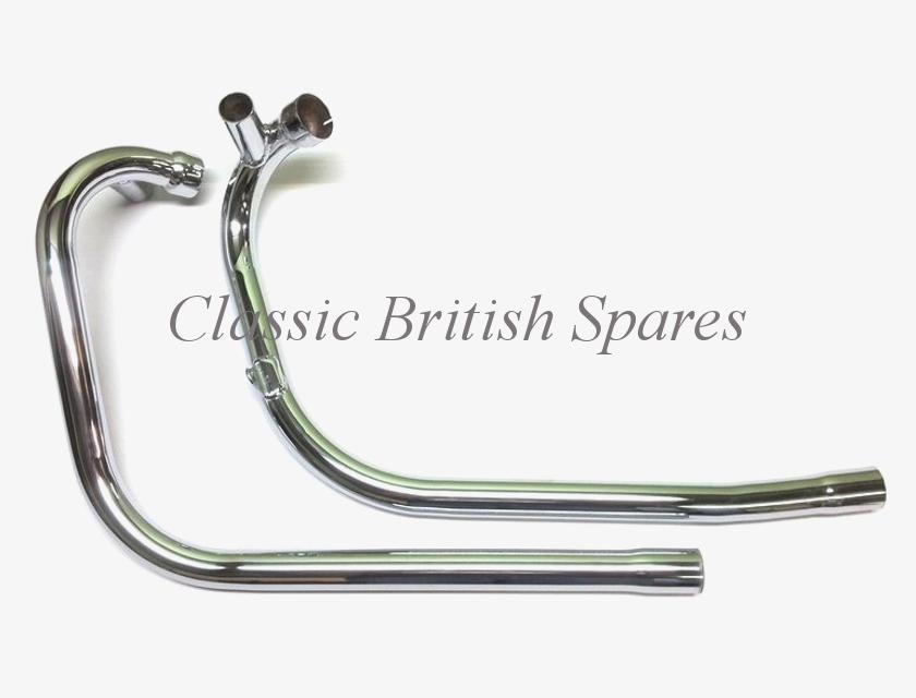 1969-71 Triumph 650 Exhaust Pipes - Balanced - 70-9363 - 70-9364