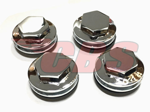 Triumph Custom Chrome Rocker Box Caps 71-2744T - EMGO