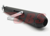 Reverse Cone Shorty Mufflers By EMGO - 80-84030B -Black