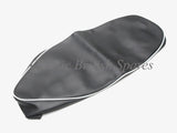 BSA A50 / A65 Black Seat Cover W/ White Piping (1) 19-5302 - 1962-65