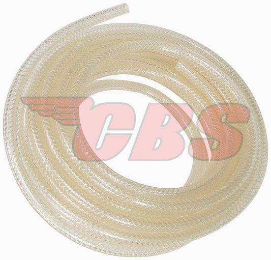 Braided 1/4" Clear Fuel Line By - EMGO
