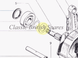 BSA Crankshaft Roller Bearing Shim Cup (1) 71-3288 - 1966-72 - A50 / A65