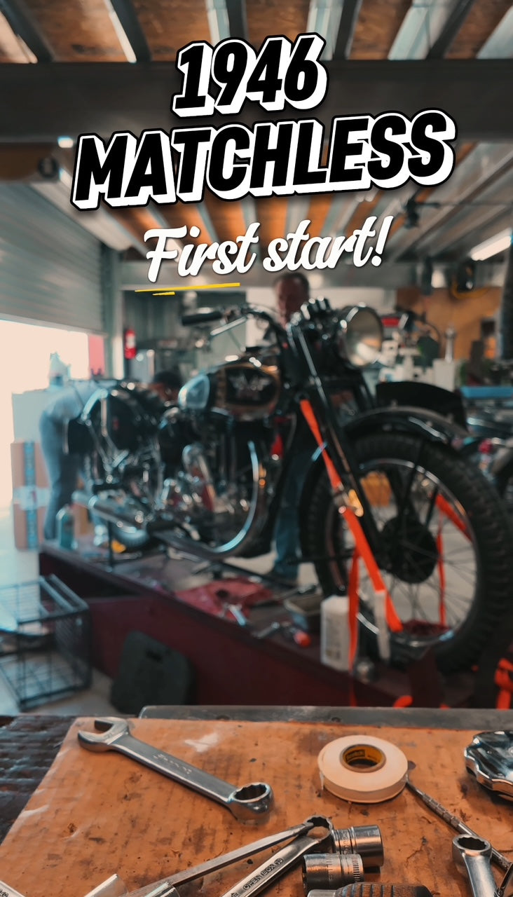 Matchless Break Rod 1946 Matchless First Start (Short Video) – Classic British Spares