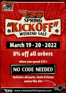 Spring "Kickoff" Weekend Sale - 2022