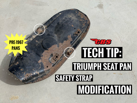 Triumph Seat Pan Modification For Safety Strap Blog
