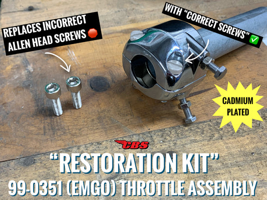 EMGO Dual Throttle Assembly "Restoration Kit" Post