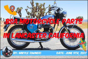 BSA Motorcycle Parts In Lancaster California