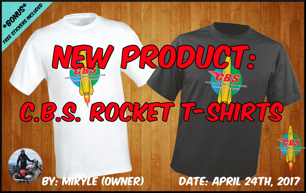 New Product: C.B.S. Rocket T-Shirts