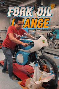 Triumph Front Fork Oil Change (Short Video)