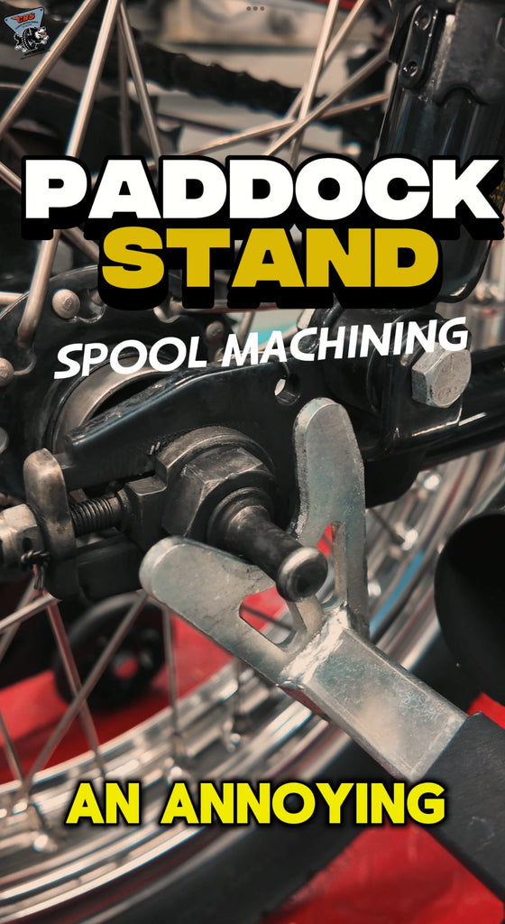 Paddock Stand Spool Machining (Short Video)