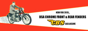 New BSA Front & Rear Chrome Fenders