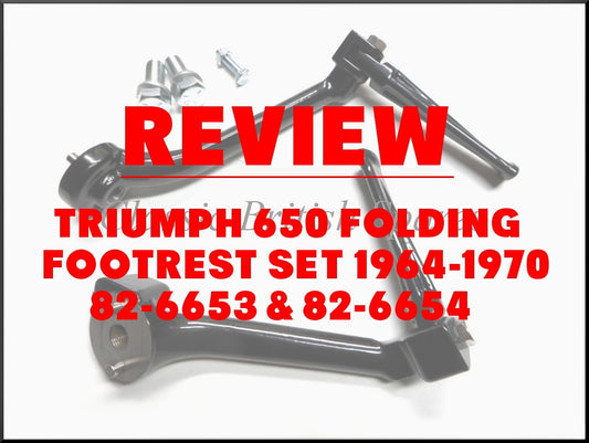 Triumph 650 Folding Footrest Set Banner