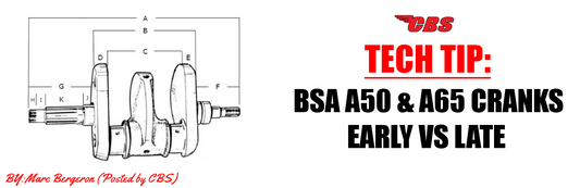 Early vs Late BSA A65 Cranks