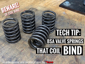 Tech Tip: BSA A50 & A65 Valve Springs That Coil Bind