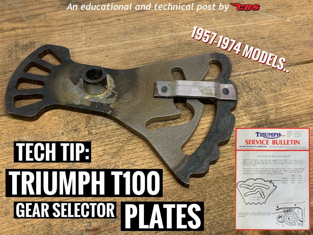 Tech Tip: Triumph T100 Gear Selector Camplates