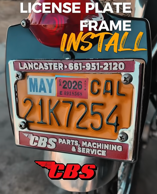 CBS License Plate Frame Cover
