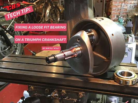 Fixing Loose Fit Bearing On Triumph Crankshafts