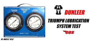 Triumph Lubrication System Test Set By Dunleer