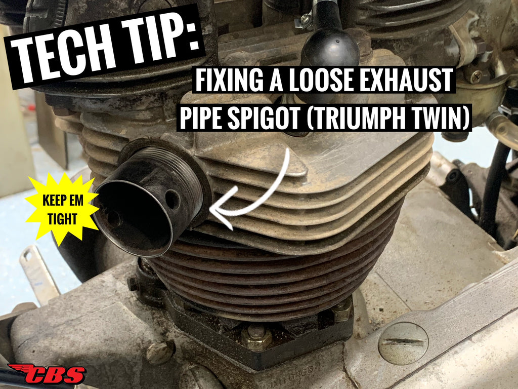 Tech Tip: Fixing A Loose Exhaust Pipe Spigot (Triumph Twin)