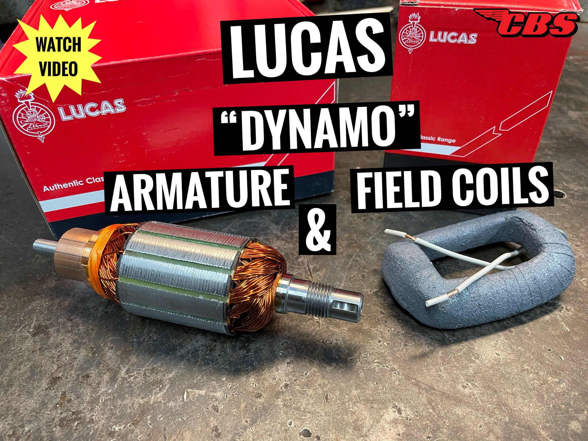 Lucas “Dynamo” Armature & Field Coils – Classic British Spares