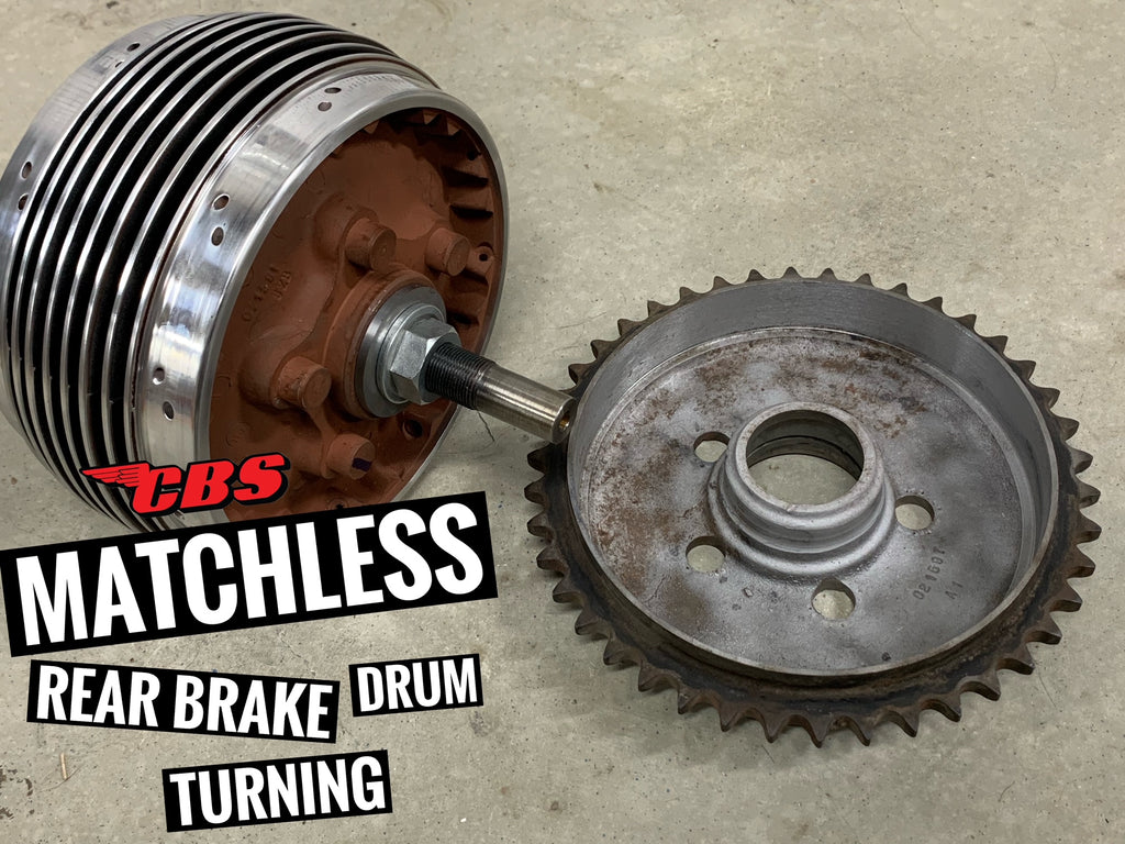 Matchless Rear Brake Drum Turning