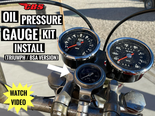 Oil Pressure Gauge Kit Install (Tri / BSA)