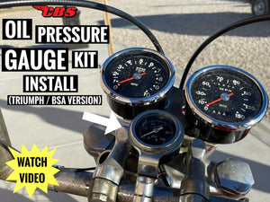 Oil Pressure Gauge Kit Install (Triumph / BSA Version)