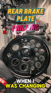 Rear Brake Plate Drilling (Short Video)