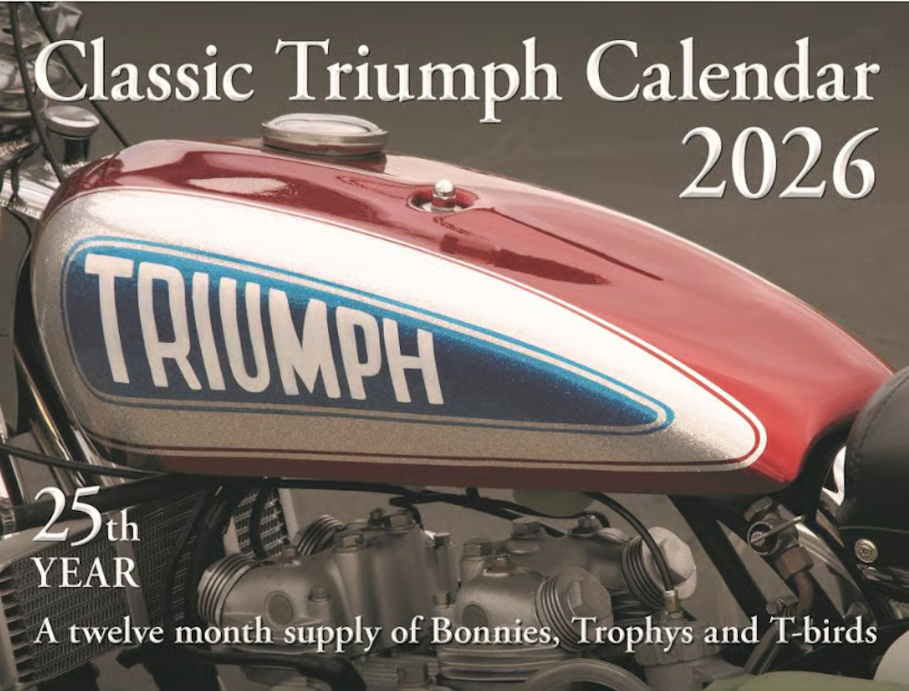 2026 Classic Triumph Motorcycle Calendar
