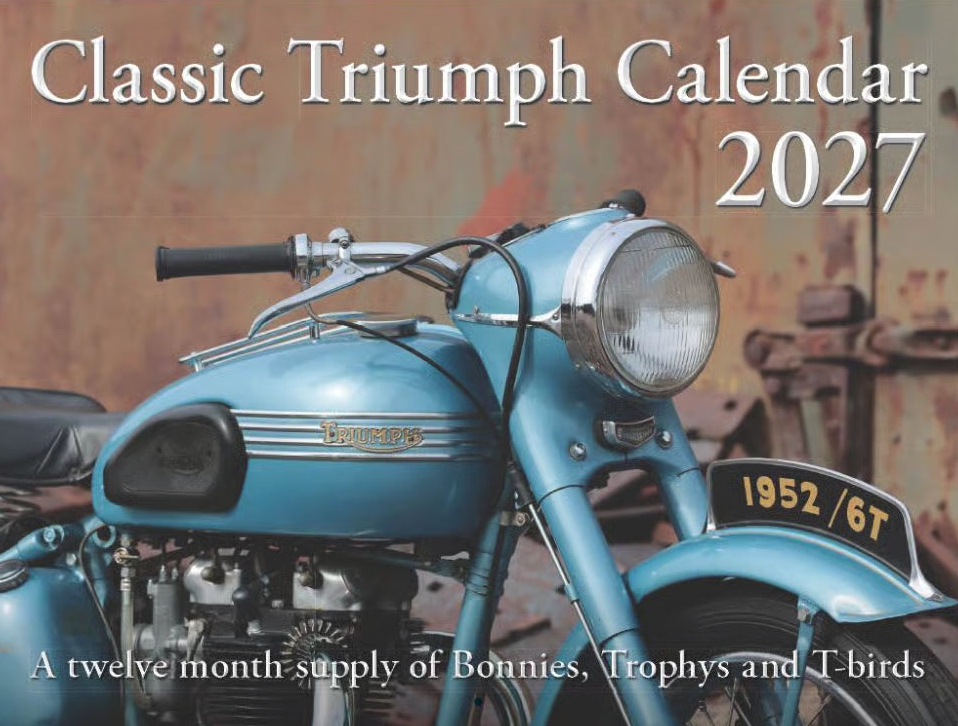 2027 Classic Triumph Motorcycle Calendar