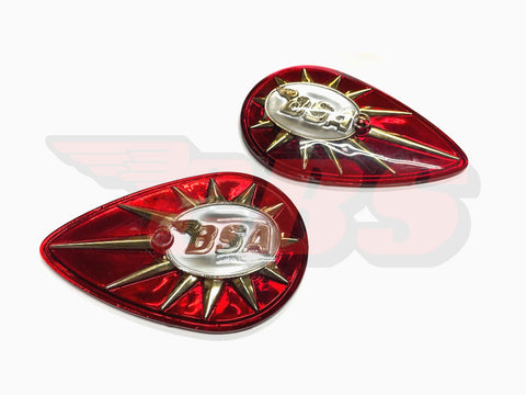 40-8014 - 40-8015 Red / Gold Tank Badges