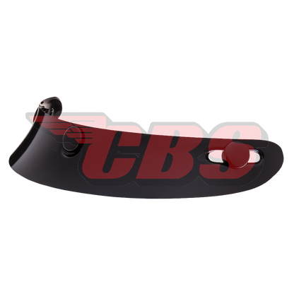 Mini Scoop Visor - Gloss Black