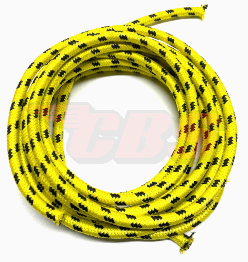 Yellow Black Cloth Spark Plug Wire