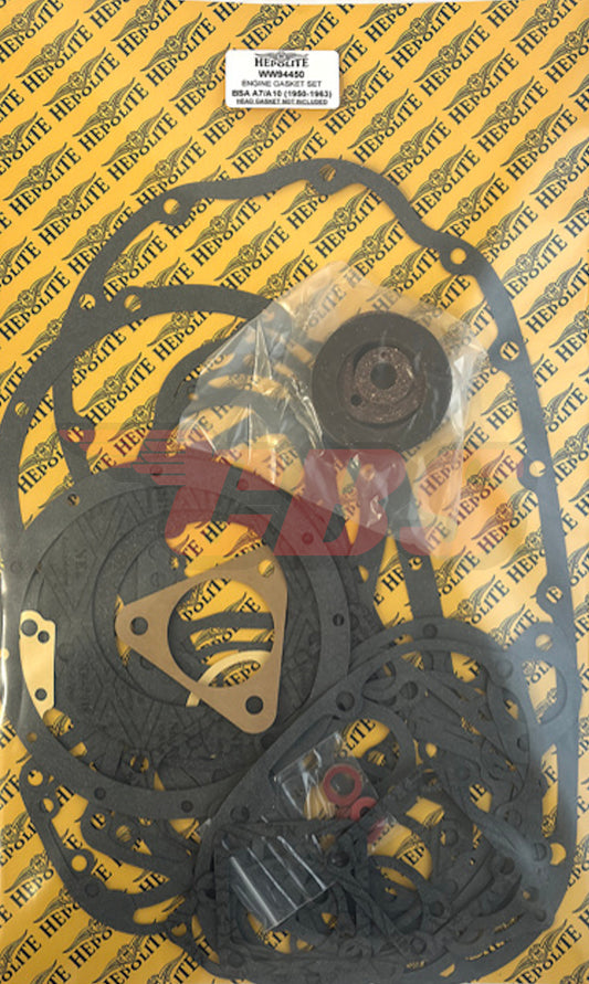 BSA A7 A10 Complete Gasket Set - Hepolite