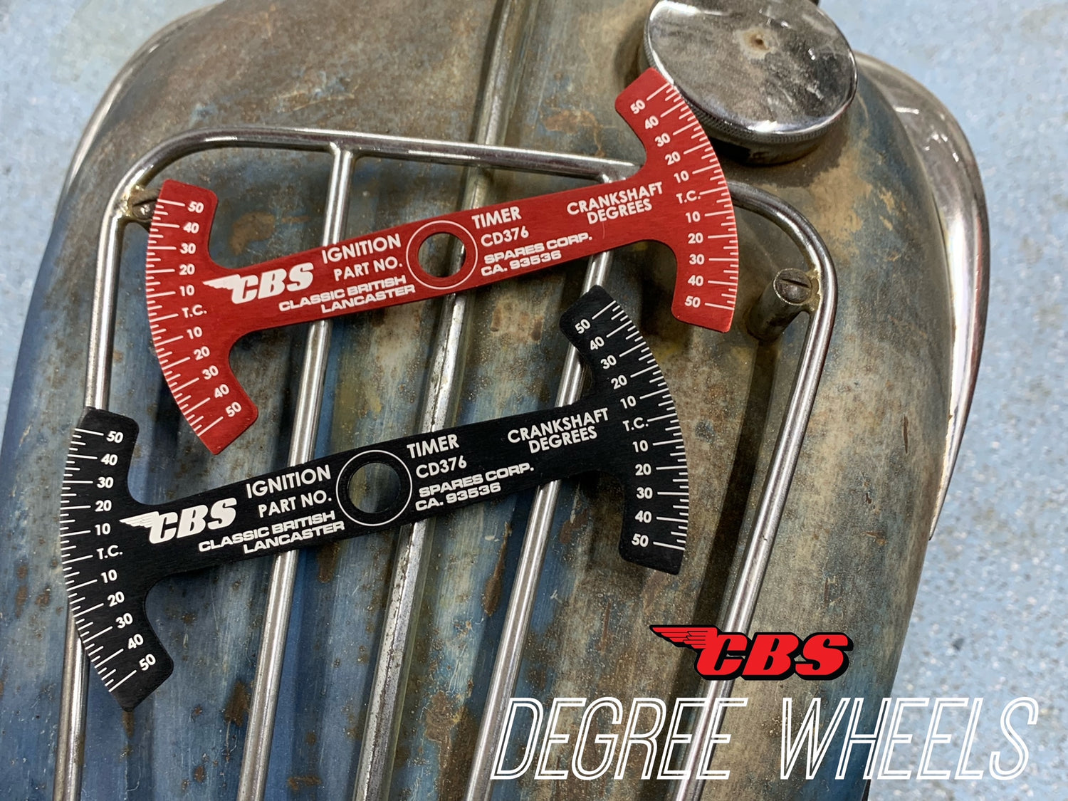 CBS "Bow-Tie" Ignition Timing Degree Wheels