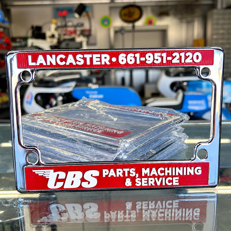 CBS Motorcycle License Plate Frames
