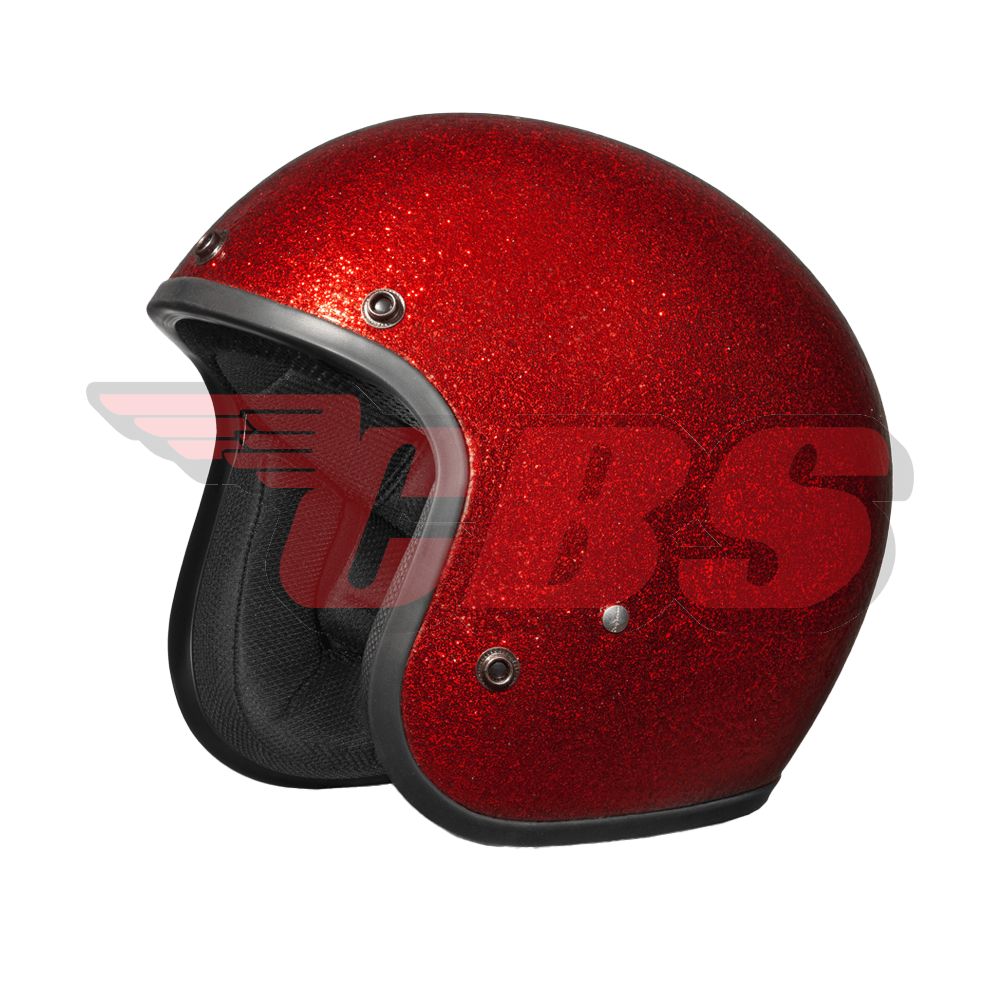 Daytona Cruiser Metal Flake Helmet, Red / XL