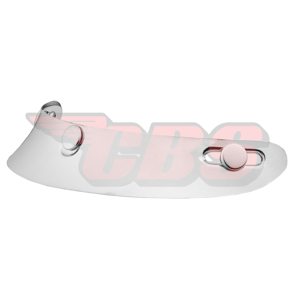 Mini Scoop Visor - Chrome