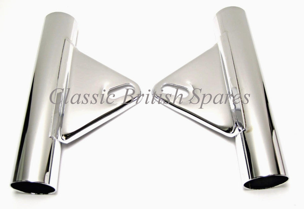 06-2028 06-2029 Chrome Norton Fork Ear Brackets