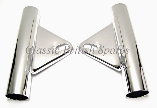06-2028 06-2029 Chrome Norton Fork Ear Brackets