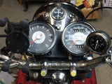 1968 Triumph TR6R With Oil Pressure Gauge Installed