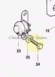 Triumph / BSA Rear Brake Light Switch (34815) Mounting Screw Hardware