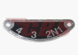 Triumph 350 / 500 Gear Change Indicator Plate 57-1417 - Alloy